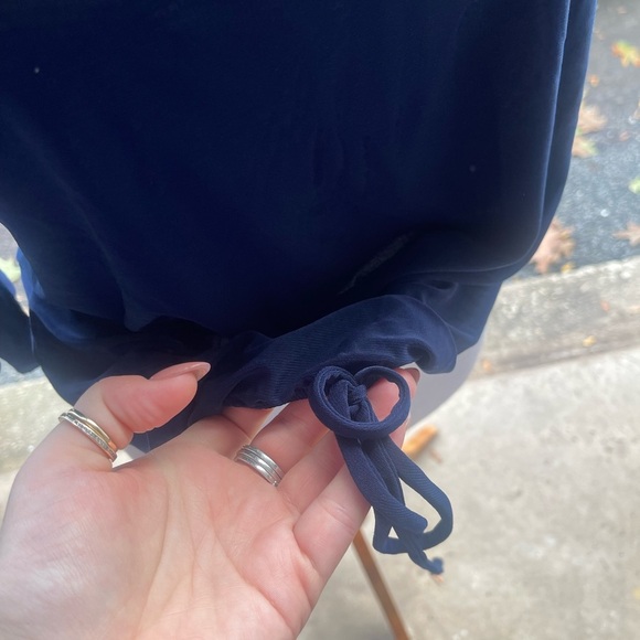 PerSeption Concept Blue Cut Out Sleeve Blouse - Picture 7 of 7